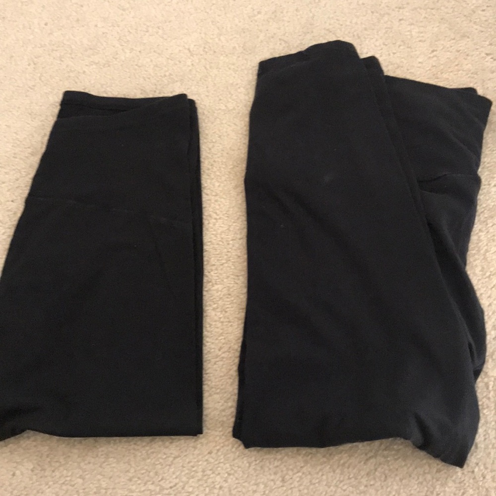 Lot of 2 soft cotton black leggings!